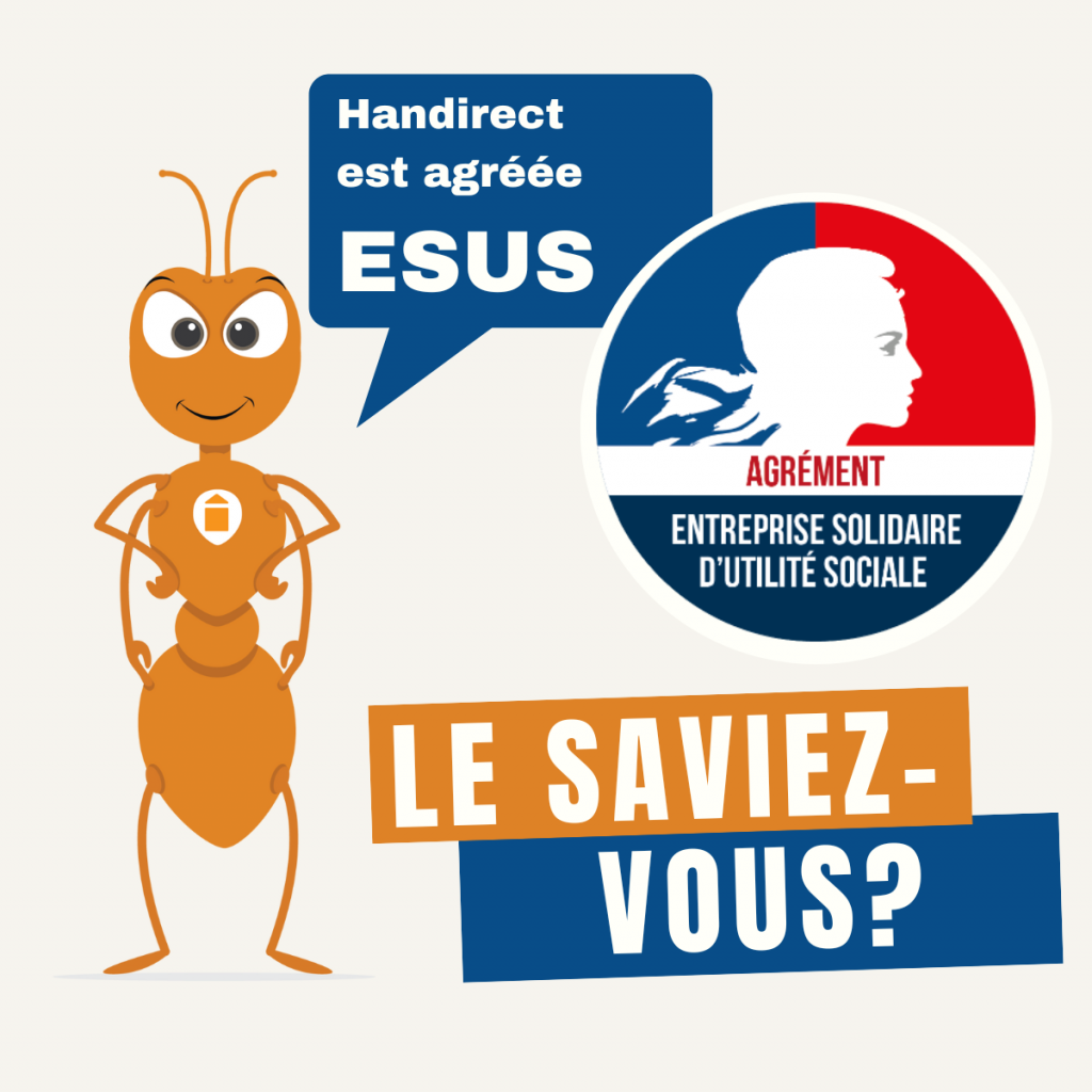 Handirect Services Bordeaux est agréée ESUS